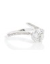 18ct White Gold Single Stone Look With Stone Set Shoulders Diamond Ring 1.17 Carats