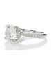 18ct White Gold Single Stone Claw Set With Stone Set Shoulders Diamond Ring 5.01 Carats