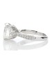 18ct White Gold Single Stone Claw Set With Stone Set Shoulders Diamond Ring 5.01 Carats