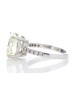 18ct White Gold Single Stone Claw Set With Stone Set Shoulders Diamond Ring 6.01 Carats