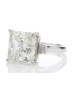 18ct White Gold Single Stone Claw Set With Stone Set Shoulders Diamond Ring 8.50 Carats