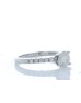 18ct White Gold Single Stone Prong Set With Stone Set Shoulders Diamond Ring (0.70) 0.90