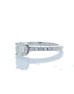 18ct White Gold Single Stone Prong Set With Stone Set Shoulders Diamond Ring (0.70) 0.90