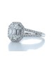 18ct White Gold With Halo Setting Ring 1.20 Carats