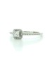 18ct White Gold Halo Set Diamond Ring 0.33 Carats