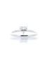 18ct White Gold Single Stone Heart Cut  With Stone Set Shoulders Diamond Ring (1.00) 1.17