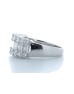 18ct White Gold Claw Set Semi Eternity Diamond Ring 2.43 Carats