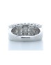 18ct White Gold Claw Set Semi Eternity Diamond Ring 2.43 Carats