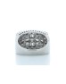 18ct White Gold Illusion Set Semi Eternity Diamond Ring 2.35 Carats