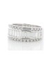 18ct White Gold Channel Set Semi Eternity Diamond Ring 2.12 Carats