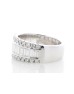 18ct White Gold Channel Set Semi Eternity Diamond Ring 2.12 Carats