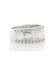 18ct White Gold Channel Set Semi Eternity Diamond Ring 2.12 Carats