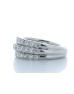 18ct White Gold Channel Set Semi Eternity Diamond Ring 1.61 Carats