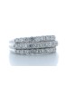 18ct White Gold Channel Set Semi Eternity Diamond Ring 1.61 Carats