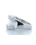 18ct White Gold Channel Set Semi Eternity Diamond Ring 2.97 Carats