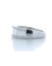 18ct White Gold Channel Set Semi Eternity Diamond Ring 1.07 Carats