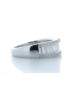 18ct White Gold Channel Set Semi Eternity Diamond Ring 1.07 Carats