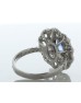 18ct White Gold Oval Cluster Diamond And Sapphire Ring (S1.96) 1.69