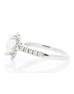 18ct White Gold Pear Cluster Claw Set Diamond Ring 1.31 Carats
