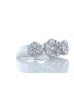 18ct White Gold  Flower Cluster Diamond Ring 1.50 Carats