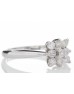 18ct Nine Stone Square Cluster Diamond Ring 0.45 Carats