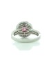 18ct White Gold Cluster Diamond And Ruby Ring (R0.73) 1.90 Carats