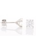 18ct White Gold Single Stone Diamond Earring 0.80 Carats