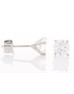 18ct White Gold Single Stone Diamond Earring 0.90 Carats