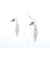 18ct White Gold Diamond Drop Earring 1.75