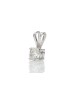 18ct White Gold Single Stone Rex Set Diamond Pendant 1.05 Carats