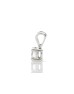 18ct White Gold Single Stone Rex Set Diamond Pendant 1.05 Carats