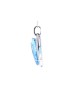 18ct White Gold Single Stone Heart Cut Diamond And Blue Topaz Pendant 1.10 Carats