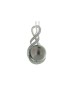 18ct White Gold Diamond And Pearl Drop Pendant (PL10.00) 0.21