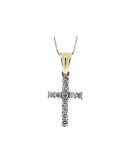 18ct White Gold Diamond Cross 0.50 Carats