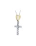 18ct White Gold Diamond Cross 0.50 Carats