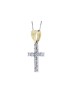 18ct White Gold Diamond Cross 0.50 Carats