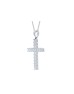 18ct White Gold Diamond Cross Pendant 1.60 Carats