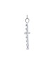 18ct White Gold Diamond Cross Pendant 0.77 Carats