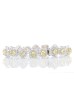 18ct White Gold Fancy Colour Diamond Tennis Bracelet Carats