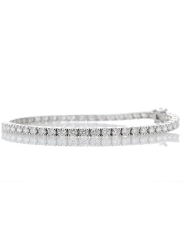 18ct White Gold Tennis Diamond Bracelet 2.50 Carats