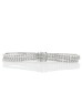 18ct White Gold Three Row Tennis Diamond Bracelet 7.22 Carats
