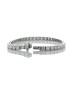 18ct White Gold Tennis Diamond Bracelet 9.23 Carats