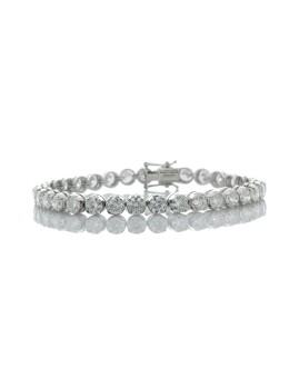 18ct White Gold Tennis Diamond Bracelet 13.27 Carats