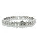 18ct White Gold Tennis Diamond Bracelet 12.68 Carats