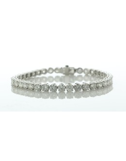 18ct White Gold Tennis Diamond Bracelet 12.42 Carats