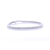 18ct White Gold Tennis Diamond Bracelet 8.00