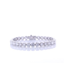 18ct White Gold Tennis Diamond Bracelet 17.00