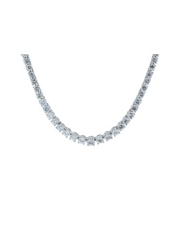 18ct White Gold Tennis Diamond Collarate 10.74 Carats