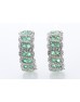 Silver Emerald Earring