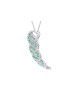 Silver Emerald Pendant